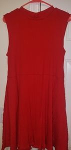 🚨🚨FINAL🚨🚨Red sleeveless ribbed cotton dress